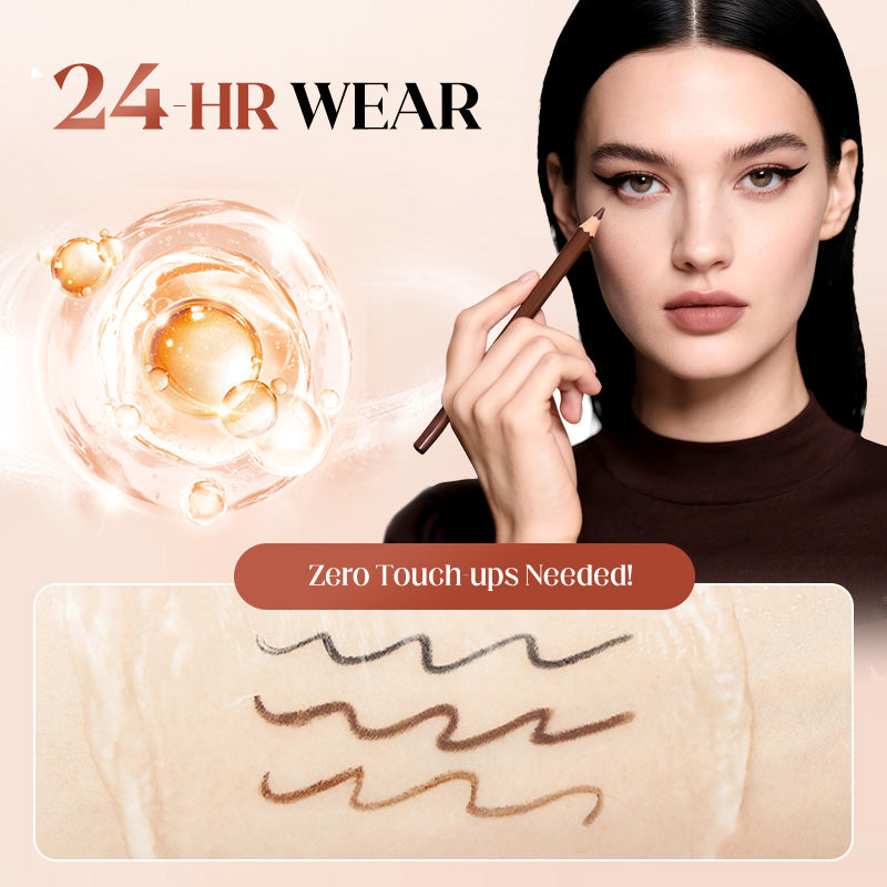 💜LAST DAY - BUY 1 GET 1 FREE-24HR Waterproof Eyeliner Duo Sharpenable Eye Pencil