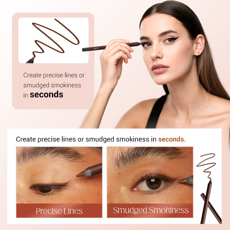 Limited Offer-Waterproof Eyeliner Duo Sharpenable Eye Pencil With Free Sharpener💖