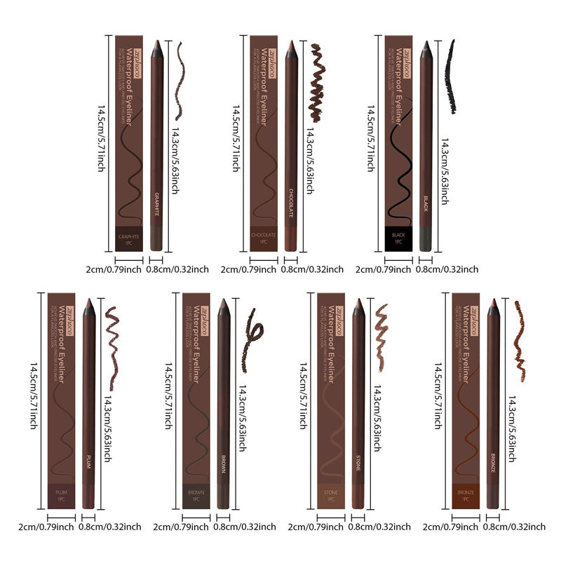💜LAST DAY - BUY 1 GET 1 FREE-24HR Waterproof Eyeliner Duo Sharpenable Eye Pencil