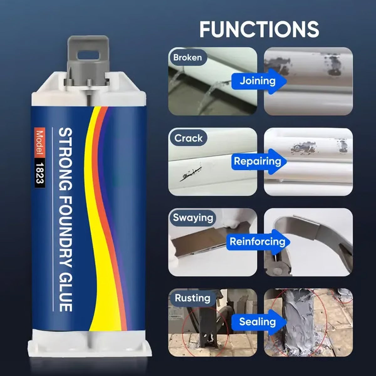 🛠️ BUY MORE GET MORE FREE ⚡ Heavy-Duty Industrial Adhesive – High-Strength Bond, Heat & Impact Resistant for Multiple Materials