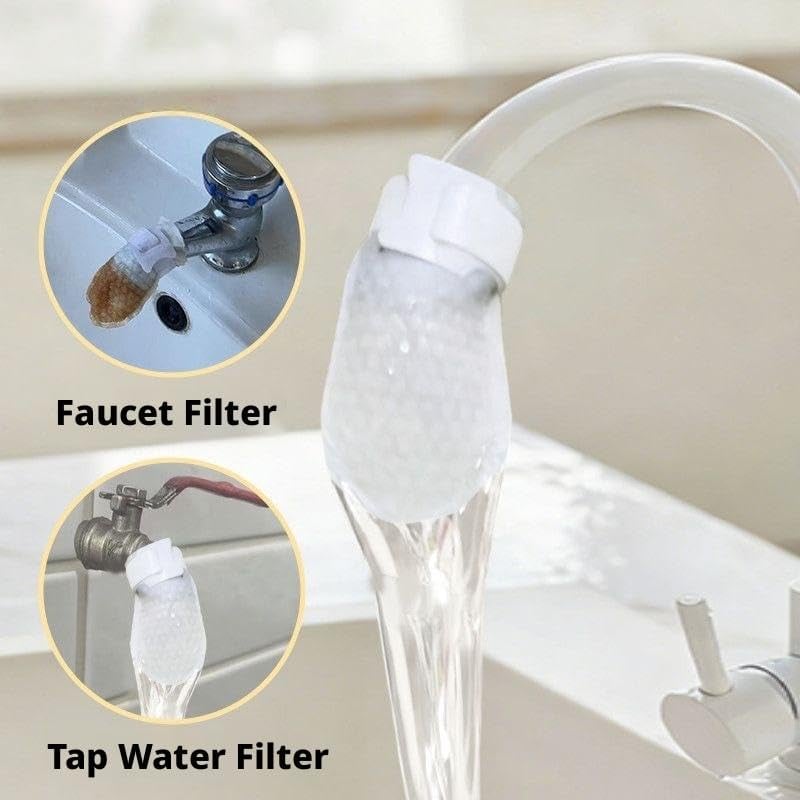 50 cotton filter bags disposable Cotton Faucet Filter Bags with 5 fastening straps💧